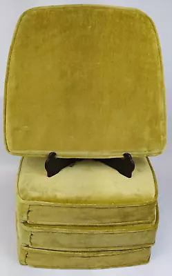 4 1960s NOS Stanley Furniture Arm Chair Seat Pad Cushion Olive Green Mid Century • $199.99