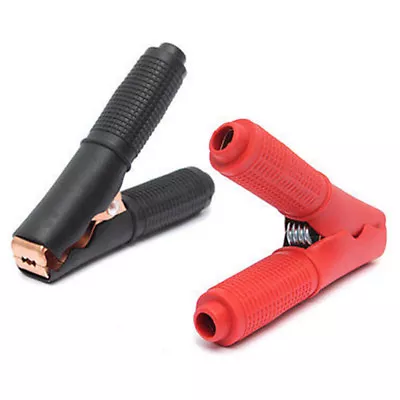 2pc Car Vehicle Battery Charger Crocodile Alligator Booster Clip Clamp TestingR1 • $7.67