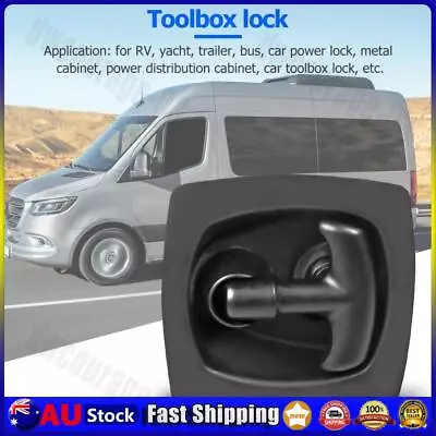 Recessed Carbon Steel Lock With Folding Drop T Handle For Trailer Caravan Toolbo • $21.67