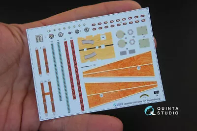 Quinta Studio 1/32 Fokker Dr.1 3D-Printed & Coloured Interior Decals For Meng • $20.55