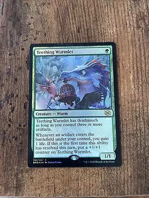 MTG Teething Wurmlet The Brothers' War 192/287 Foil Prerelease • $1