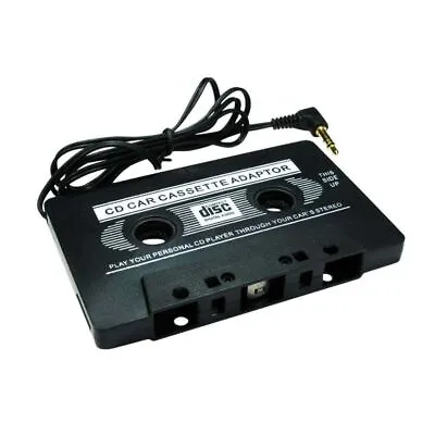 Car Cassette Tape Adapter 3.5mm AUX Audio MP3 Radio CD For IPhone MP3 Player • £4.72