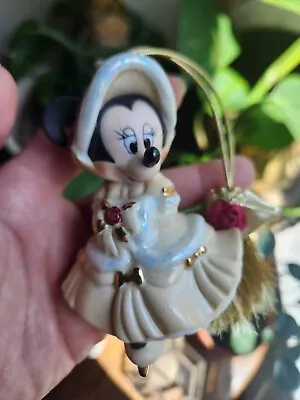 Disney Parks Victorian Porcelain Minnie Mouse Christmas Ornament • $24