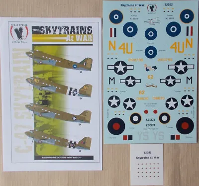 1/72 Eagle Strike Decals 72052 - Skytrains At War - OOP • £7.99