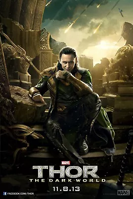 Marvel Art Print 2013 Sci-fi Film Promo Poster Wall  Thor: The Dark World  Loki • $11.99