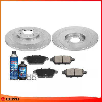 For 2006-2007 Mazda 6 Turbocharged Rear Slotted Brake Rotors And Ceramic Pads • $65.52