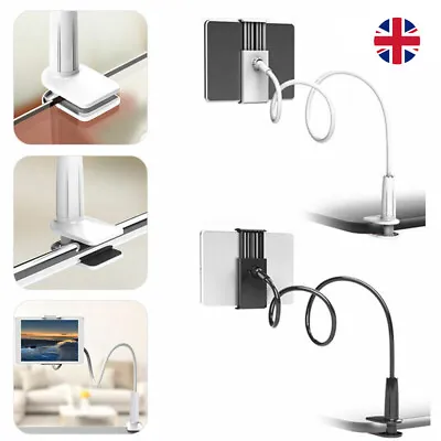 £7.59 • Buy Flexible Arm 360º Bed Desk Gooseneck Lazy Stand Holder Mount For IPad Phone New