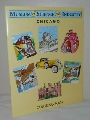 MUSEUM OF SCIENCE AND INDUSTRY Chicago 1998 Exhibits Unused COLORING BOOK NOS • $10