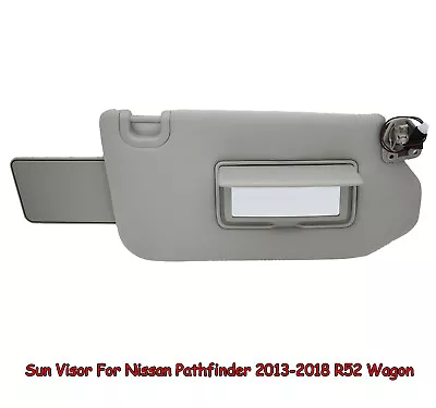 New For Nissan Pathfinder 2013-2018 R52 Wagon Drivers Right Sun Visor Gray AU • $44.19