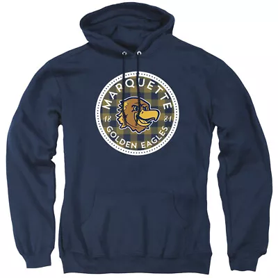 Marquette University Adult Pullover Hoodie Plaid Badge Navy S-3XL • $44.99