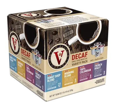 Victor Allen DECAF Coffee Favorites Variety Pack 54 To 162 K Cups FREE SHIPPING • $104.88