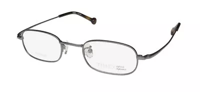 New Timex 4:36 Pm Eyeglasses Designer Mens Titanium Gm Gray 46-21-145 Full-rim • $29.95