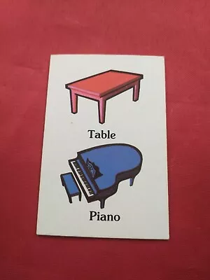 Mystery Mansion Board Game 1984 REPLACEMENT TABLE PIANO SEARCH CARD *73P • $7