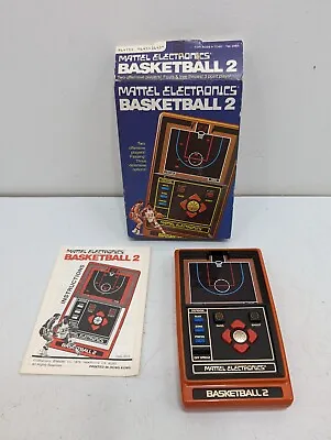 Mattel Electronics BASKETBALL 2 Vintage Handheld Video Game Original Box 1979 • $179.95