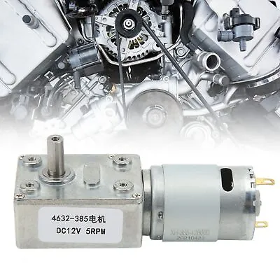 5RPM Worm DC Geared Motor Self Locking Accuracy Speed Reduction Gear Motor DC12V • $17.69