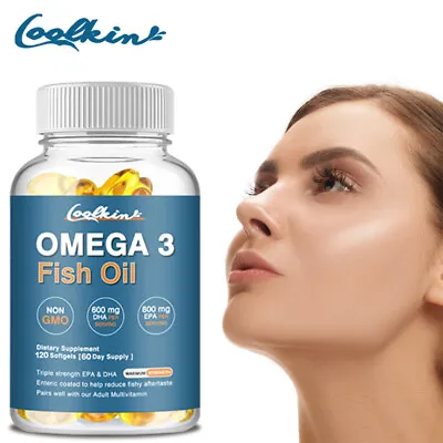 Omega 3 Fish Oil Capsules 2000mg - With EPA & DHA - 3x Strength Highest Potency • $12.85