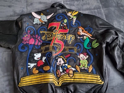 $445.50 • Buy Disney 75th Anniversary Leather Jacket