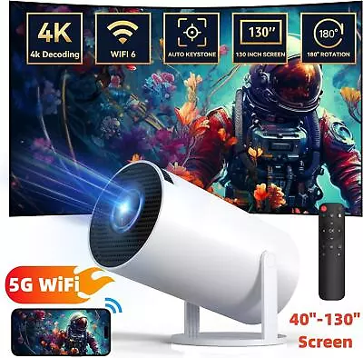 Wireless Mini Projector 1080P 3D LED WiFi Video Movie Home Theater Cinema HDMI • $89.99