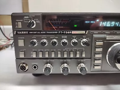 YAESU FT-736R All Mode Ham Radio VHF/UHF Transceiver 144/430MHz-NICE • $499.99