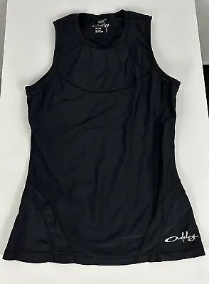 Oakley Tank Top Womens Medium Black Compression Nylon Spandex Base Layer • $17.99