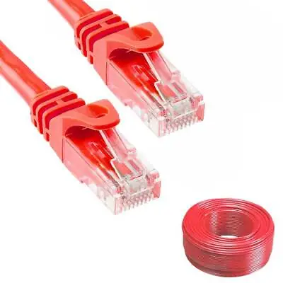 $3.95 • Buy 10ft Cat6 Patch Cord Cable Ethernet Internet Network LAN RJ45 UTP Red