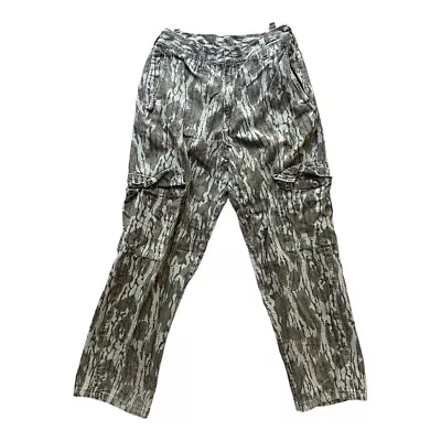 Vintage Camo Pants Cargo Camouflage Side Pockets Casual Pattern Size 36x38 🪖 • $18