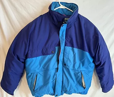 Pacific Trail Men’s Puffer Down Jacket Blue Size Large Ski Coat 90’s Vintage • $65