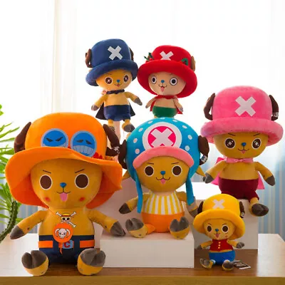 25cm One Piece Plush Toy Chopper Luffy Ace Plush Doll Soft Stuffed Toy Kids Gift • $25.52