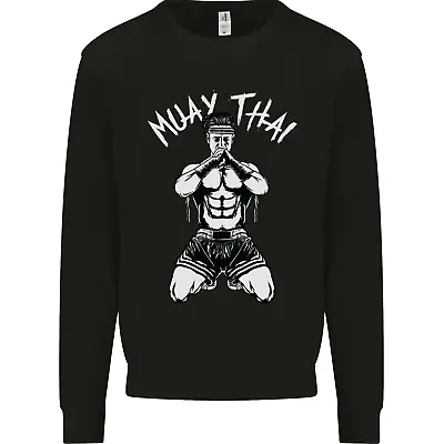 Muay Thai Fighter Mixed Martial Arts MMA Mens Sweatshirt Jumper • $21.19