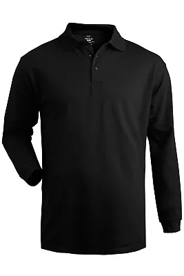 Men's Long Sleeve Pique Polo (No Pocket) 1515 • $21.46