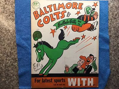 Dec 12th 1948 AAFC Baltimore Colts VS Buffalo Bills Football Program PLAY OFFS • $149.98