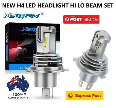 XSTORM H4 9003 LED 200W Headlight Kit Lamp Bulbs Hi-Lo Beam Upgrade Kit 4WD AU • $40.05