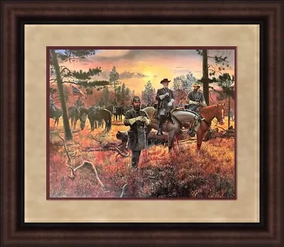 Mort Kunstler Civil War Print - Confederate Sunset Custom Framed • $85