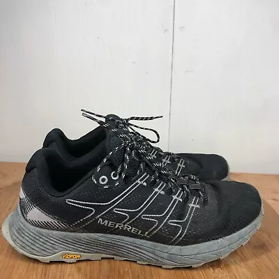 Merrell Shoes Mens 11 Moab Flight Trail Running Sneakers Black Hiking Light • $34.97