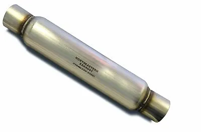 2  Straight Universal Glasspack Muffler / Resonator 23  Long • $39.74