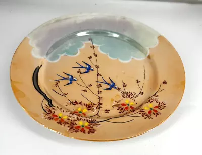Vintage Japanese Hand-painted Porcelain Salad/cake Plate 7-1/2  (KK) • $9.99