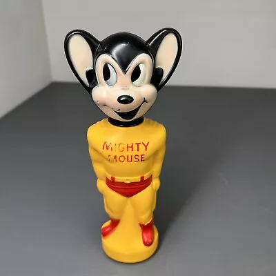 VTG COLGATE 1965 TERRYTOONS MIGHTY MOUSE SOAKY CHARACTER TOY Empty • $42.50