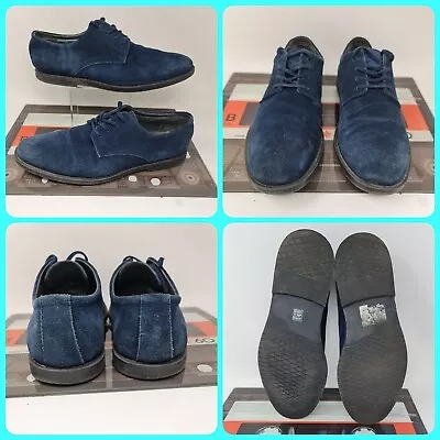 Calvin Klein Mens Blue  Navy Suede Shoes UK Size 10 EU 44  Smart Formal  • £29.99