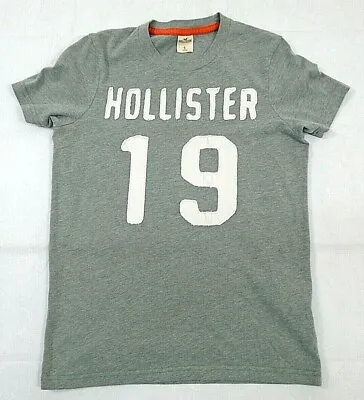 £9.99 • Buy Hollister 19 Mens T Shirt Grey Cotton Size Small Chest 32  - 34  