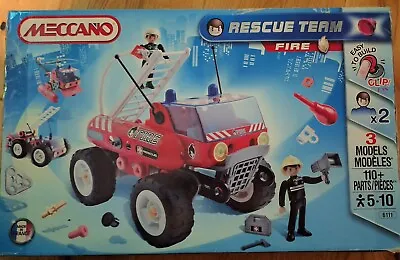 MECCANO Fire & Police Rescue Team.  Sets 6111 & 5111 Ages 5 - 10 • £15