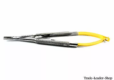 Castroviejo Needle Holder 12 Cm Straight Lock TC Gold Surgical Seam OP NATRA • £15.51