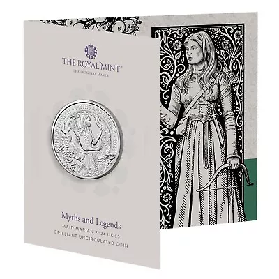 Royal Mint - 2024 MAID MARIAN - Myths & Legends BU £5 Coin - Five Pound Pack • £15.99