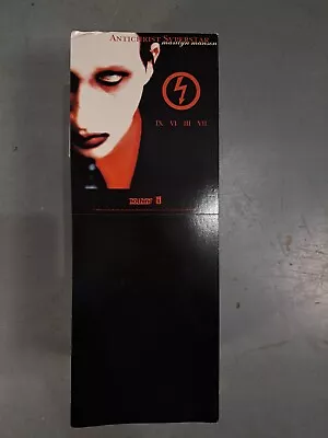 Marilyn Manson 1996 Promo Cardstock Bin Card Display Rare Antichrist Superstar • $20