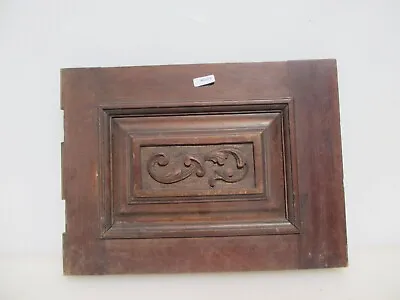 £20 • Buy Antique Carved Wooden Panel Plaque Old Wood Nouveau Shell Cupboard Door 13 W