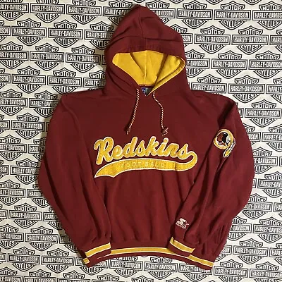 Vintage Starter Washington Redskins NFL Hoodie Jacket Maroon Stitched Men Medium • $37.99