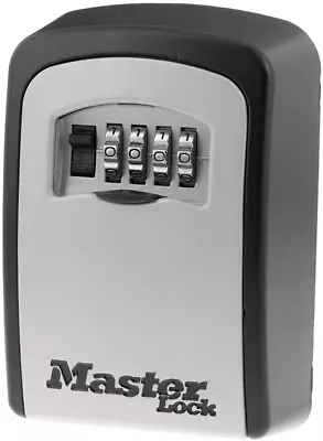 Wall Mount Outdoor Lock Box For House Keys Key Safe With Combination Lock 5 Ke • $50.07