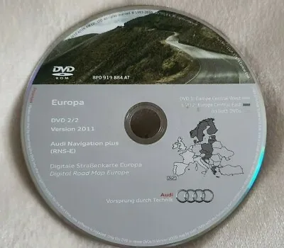 £4.98 • Buy  MAPS EAST EUROPE- Audi A3 A4 A6 TT R8 RNS-E Navigation Sat Nav DVD2 2011 NOT UK