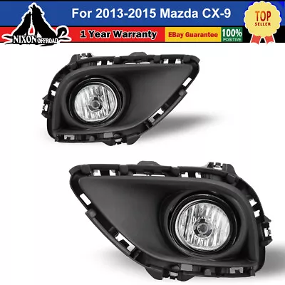 2013-2015 For Mazda CX-9 Fit OE Style Fog Light Bumper Lamps Wiring Kit Pair L&R • $49.99