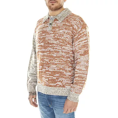 OBEY Carter Sweater Polo Brown Multi • £115.37