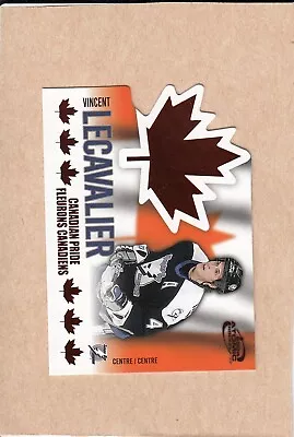 03/04 McDONALD'S PACIFIC CANADIAN PRIDE VINCENT LECAVALIER #6 (F2) • $0.72